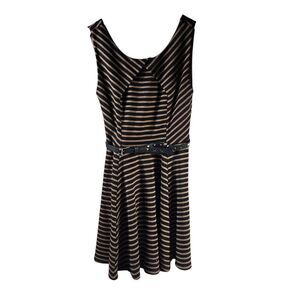 Double Zero Black and Gray A-Line Sundress